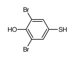 2,6-dibromo-4-mercapto-phenol结构式