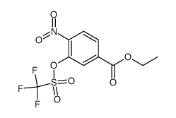 5-carbethoxy-2-nitro-phenyl triflate结构式