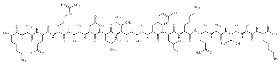 CYTOCHROME C (88-104) (DOMESTIC PIGEON)结构式