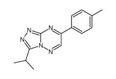 4-(4-methylphenyl)-9-propan-2-yl-1,2,5,7,8-pentazabicyclo[4.3.0]nona-2 ,4,6,8-tetraene结构式