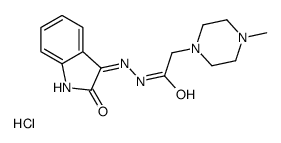 2-(4-methylpiperazin-1-yl)-N'-(2-oxoindol-3-yl)acetohydrazide,hydrochloride Structure