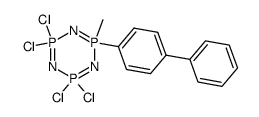 2-Biphenyl-4-yl-4,4,6,6-tetrachloro-2-methyl-2λ5,4λ5,6λ5-[1,3,5,2,4,6]triazatriphosphinine Structure