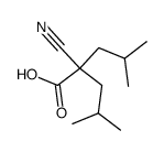 2-cyano-2-isobutyl-4-methyl-valeric acid Structure