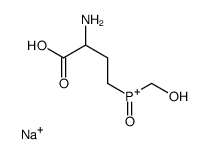 sodium,(3-amino-3-carboxypropyl)-(hydroxymethyl)-oxophosphanium Structure