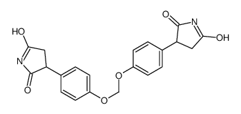 3-[4-[[4-(2,5-dioxopyrrolidin-3-yl)phenoxy]methoxy]phenyl]pyrrolidine-2,5-dione Structure