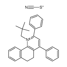 1-neopentyl-2,4-diphenyl-5,6-dihydrobenzo(h)quinolinium thiocyanate结构式