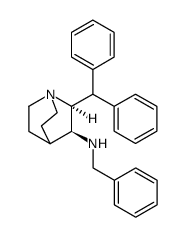 1-Azabicyclo[2.2.2]octan-2-d-3-amine, 2-(diphenylmethyl)-N-(phenylmethyl)-, (2R,3R)-rel Structure