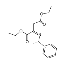 diethyl 2-((1-phenylethyl)imino)succinate Structure