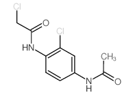 N-(4-Acetylamino-2-chloro-phenyl)-2-chloroacetamide结构式