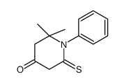 4-Piperidinone,2,2-dimethyl-1-phenyl-6-thioxo- Structure