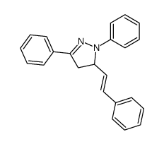 1,3-Diphenyl-5-(trans-styryl)-2-pyrazolin Structure