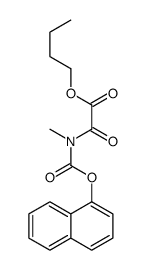 butyl 2-[methyl(naphthalen-1-yloxycarbonyl)amino]-2-oxoacetate结构式