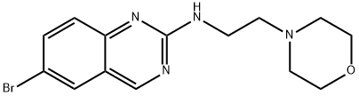 6-Bromo-N-[2-(4-morpholinyl)ethyl]-2-quinazolinamine structure