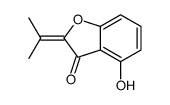 4-hydroxy-2-propan-2-ylidene-1-benzofuran-3-one结构式