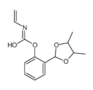 [2-(4,5-dimethyl-1,3-dioxolan-2-yl)phenyl] N-ethenylcarbamate结构式