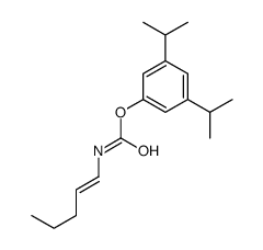 [3,5-di(propan-2-yl)phenyl] N-pent-1-enylcarbamate Structure