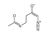 4-acetamido-1-diazoniobut-1-en-2-olate结构式