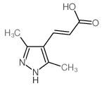 (2E)-3-(3,5-Dimethyl-1H-pyrazol-4-yl)acrylic acid structure