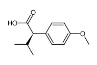 (2R)-2-(4-methoxyphenyl)-3-methylbutanoic acid结构式