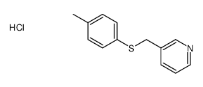 3-[(4-methylphenyl)sulfanylmethyl]pyridine,hydrochloride结构式