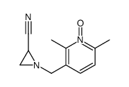 1-[(2,6-dimethyl-1-oxidopyridin-1-ium-3-yl)methyl]aziridine-2-carbonitrile Structure