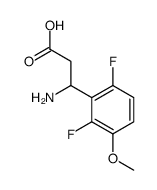 3-AMINO-3-(2,6-DIFLUORO-3-METHOXY-PHENYL)-PROPIONIC ACID structure