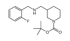 1-BOC-3-[(2-FLUORO-BENZYLAMINO)-METHYL]-PIPERIDINE Structure