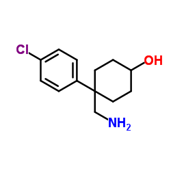 4-(AMINOMETHYL)-4-(4-CHLOROPHENYL)CYCLOHEXANOL HYDROCHLORIDE结构式