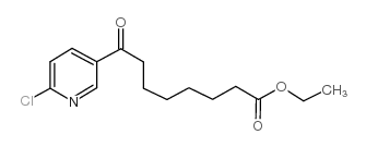 ETHYL 8-(6-CHLORO-3-PYRIDYL)-8-OXOOCTANOATE structure