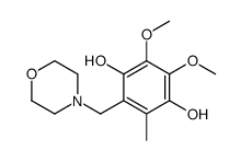 2,3-dimethoxy-5-methyl-6-(morpholin-4-ylmethyl)benzene-1,4-diol结构式