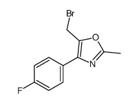 5-(bromomethyl)-4-(4-fluorophenyl)-2-methyl-1,3-oxazole结构式