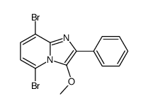 5,8-dibromo-3-methoxy-2-phenylimidazo[1,2-a]pyridine结构式