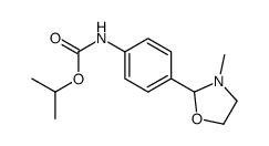 propan-2-yl N-[4-(3-methyl-1,3-oxazolidin-2-yl)phenyl]carbamate Structure