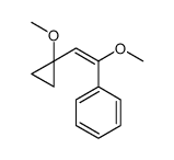 [1-methoxy-2-(1-methoxycyclopropyl)ethenyl]benzene Structure