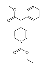 4-(Methoxycarbonyl-phenyl-methyl)-4H-pyridine-1-carboxylic acid ethyl ester Structure