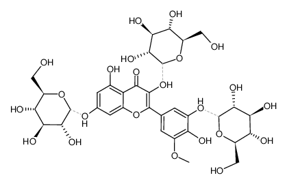 laricitrin 3-O-glucopyranoside-5'-O-glucopyranosyl-7-O-glucoside结构式