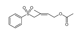 2-Buten-1-ol, 3-methyl-4-(phenylsulfonyl)-, acetate, (Z)结构式