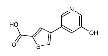 4-(5-hydroxypyridin-3-yl)thiophene-2-carboxylic acid Structure