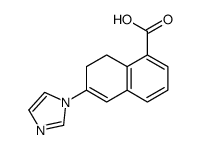 6-imidazol-1-yl-7,8-dihydronaphthalene-1-carboxylic acid结构式