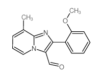 2-(2-methoxyphenyl)-8-methylimidazo[1,2-a]pyridine-3-carbaldehyde结构式