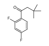 2',4'-DIFLUORO-3,3-DIMETHYLBUTYROPHENONE结构式
