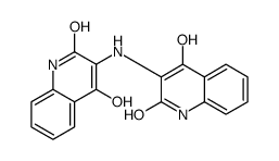 4-hydroxy-3-[(4-hydroxy-2-oxo-1H-quinolin-3-yl)amino]-1H-quinolin-2-one结构式