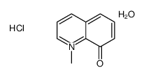 1-methylquinolin-1-ium-8-ol,chloride,hydrate结构式