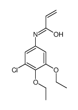 N-(3-chloro-4,5-diethoxyphenyl)prop-2-enamide Structure