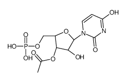 [(2R,3S,4R,5R)-5-(2,4-dioxopyrimidin-1-yl)-4-hydroxy-2-(phosphonooxymethyl)oxolan-3-yl] acetate Structure