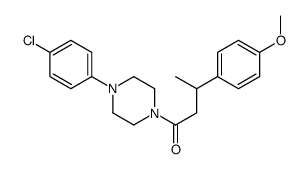 1-[4-(4-chlorophenyl)piperazin-1-yl]-3-(4-methoxyphenyl)butan-1-one结构式