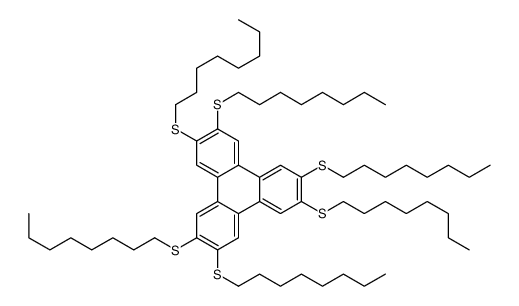 2,3,6,7,10,11-hexakis(octylsulfanyl)triphenylene结构式