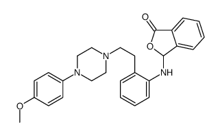 3-[2-[2-[4-(4-methoxyphenyl)piperazin-1-yl]ethyl]anilino]-3H-2-benzofuran-1-one Structure