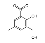 2-(hydroxymethyl)-4-methyl-6-nitrophenol Structure