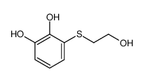 3-(2-hydroxyethylsulfanyl)benzene-1,2-diol Structure